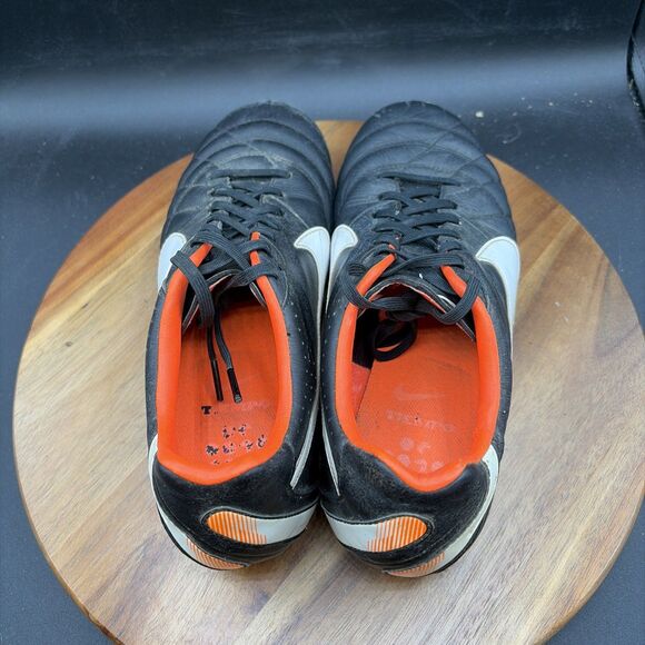 Nike Tiempo Mystic IV FG Men Size 8 Soccer Shoes Cleats Black Leather 454309-018 main image 7